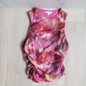Nine Britton Pink and Orange Sleeveless Top